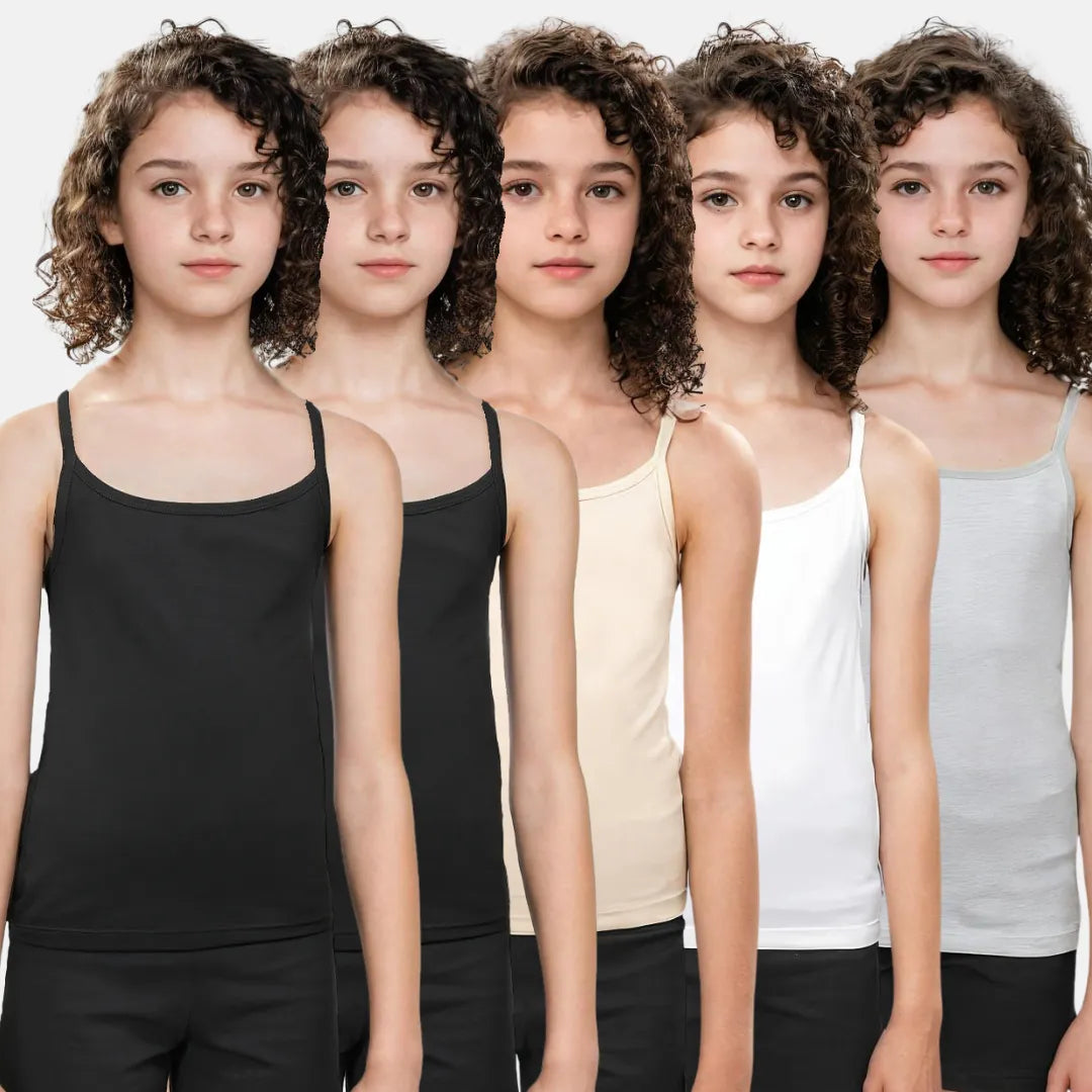 Adira Cotton Camisole Mixed Colors Pack Of 5