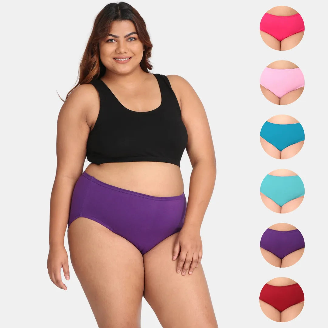 Adira Cotton Panties Multi Color Pack Of 6