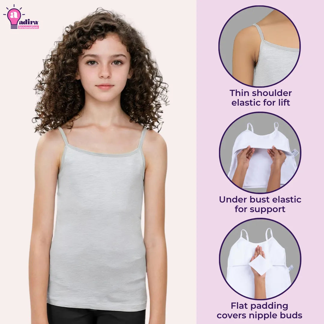 Adira Best Padded Camisole Sea Green, Lavender & Light Coral