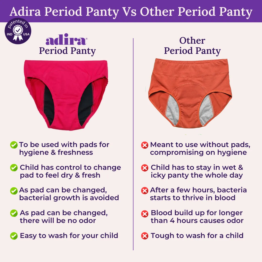 Adira Period Panty Vs Other Period Panty