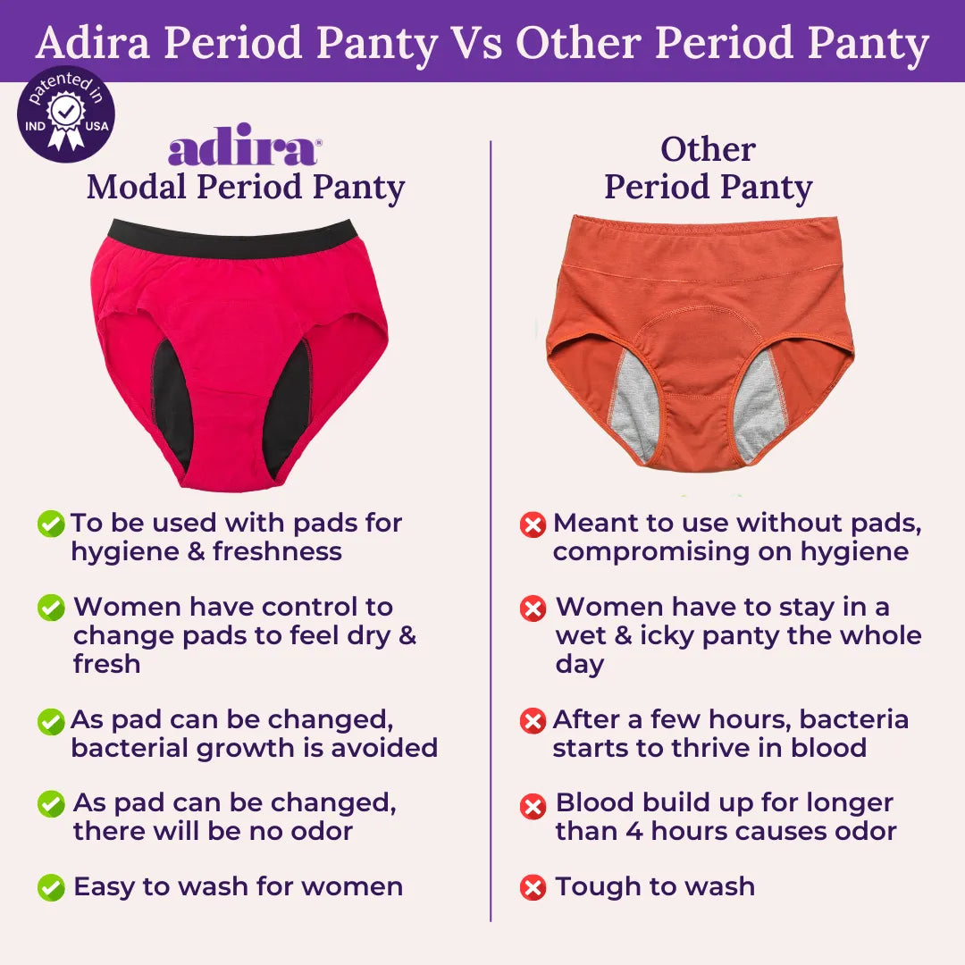 Adira Period Panty Vs Other Period Panty