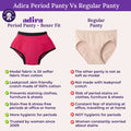 Adira Period Panty Vs Regular Panty