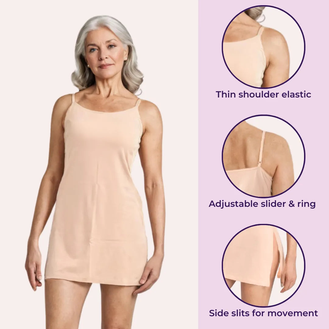 Elderly Kurti Slip White Pack Of 3