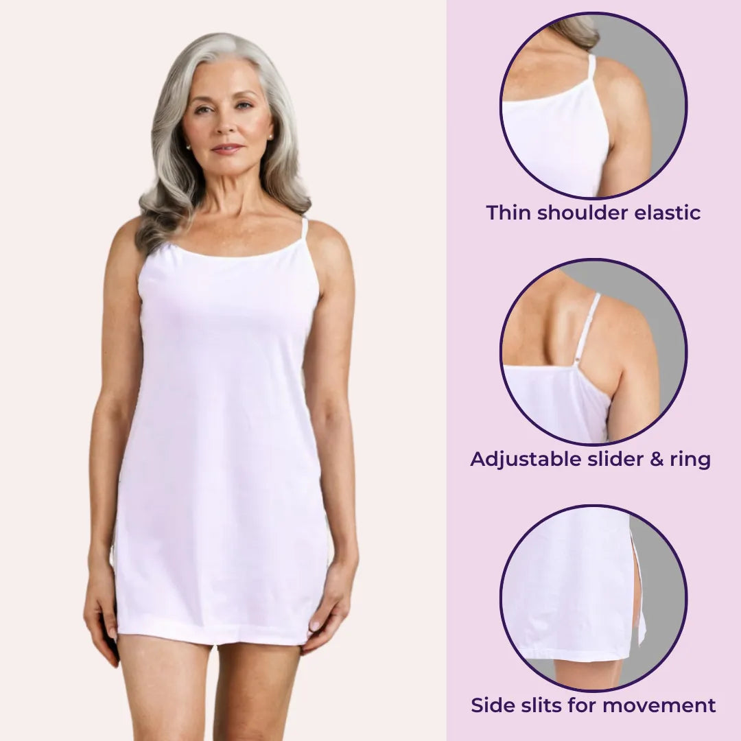 Senior Women Slip Kurta Skin Pack Of 1