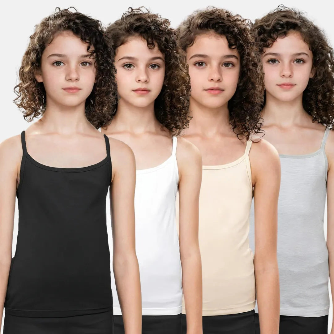 Adira Slips For Teen Skin, White, Black & Grey