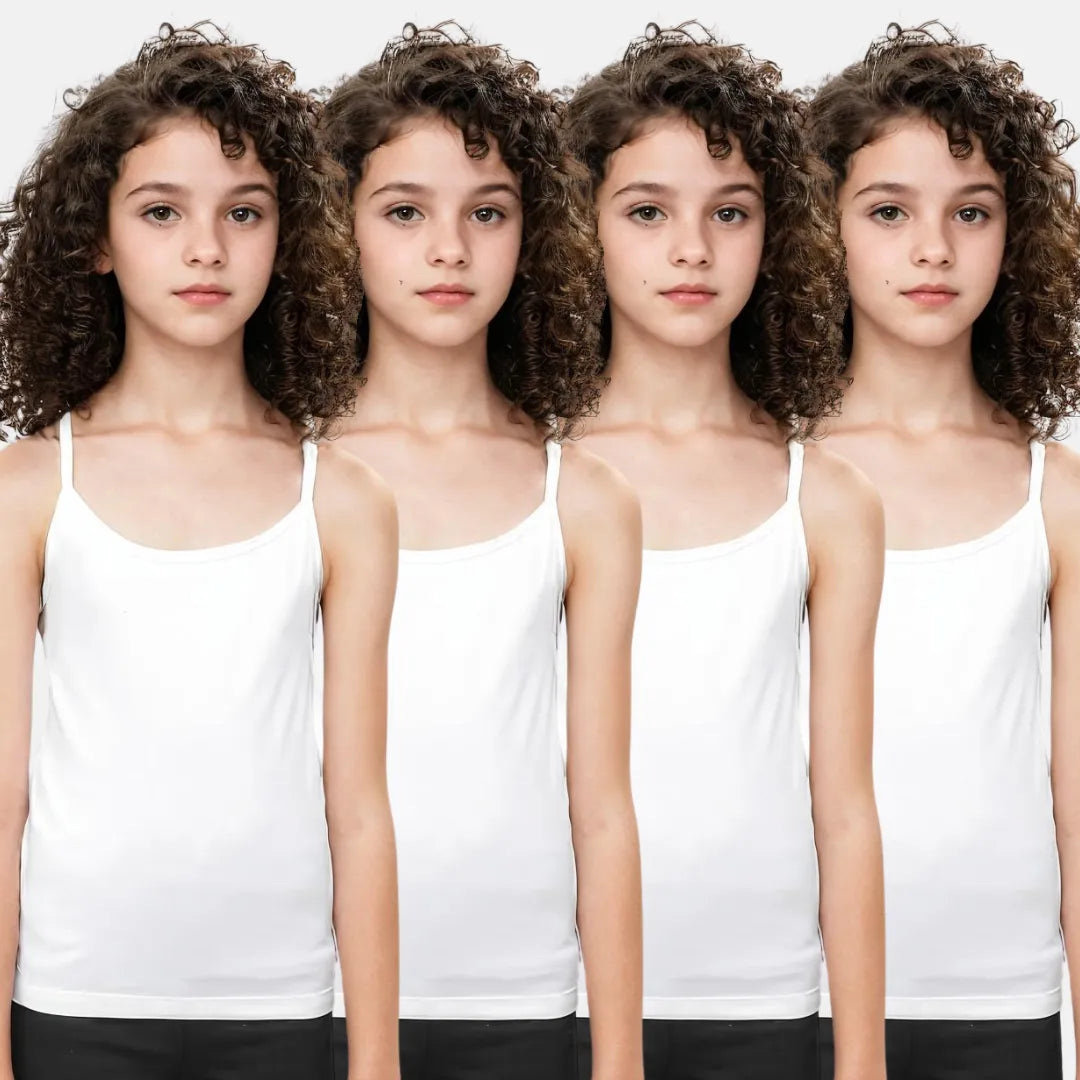 Adira Slips For Teens White Pack Of 4