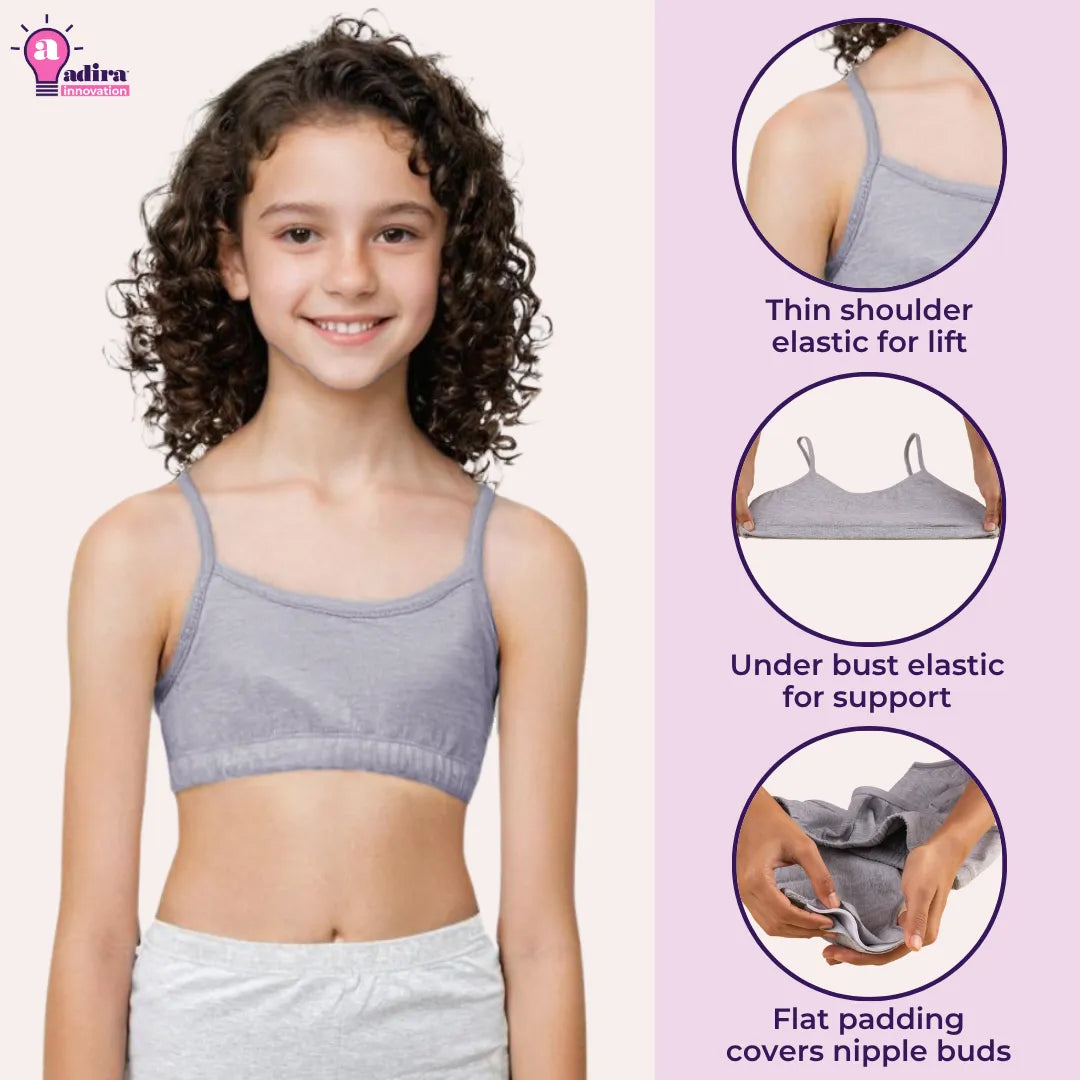 Tween Bra Grey Pack Of 1