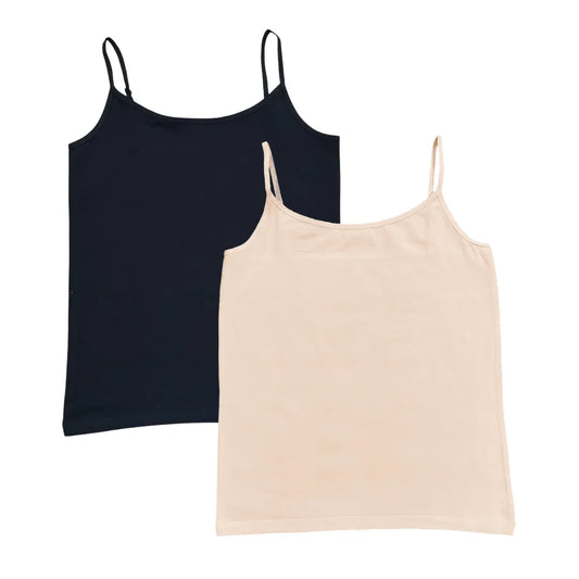 Elderly Camisole | Soft Adjustable Shoulder Elastic | Offers Full Coverage | Pack Of 2