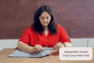 Adjustable straps that grow with her