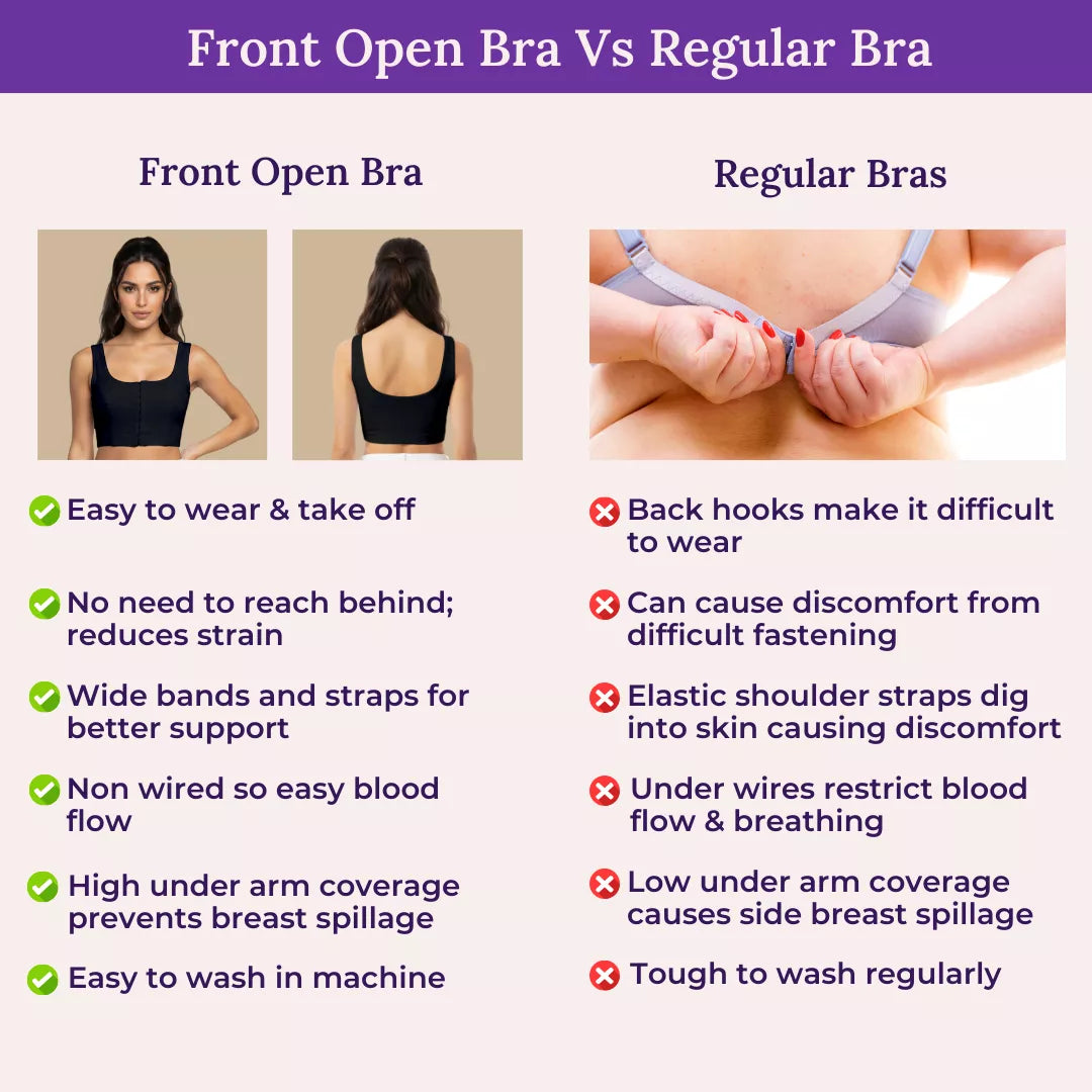Adult Front Open Bra Vs Regular Bra