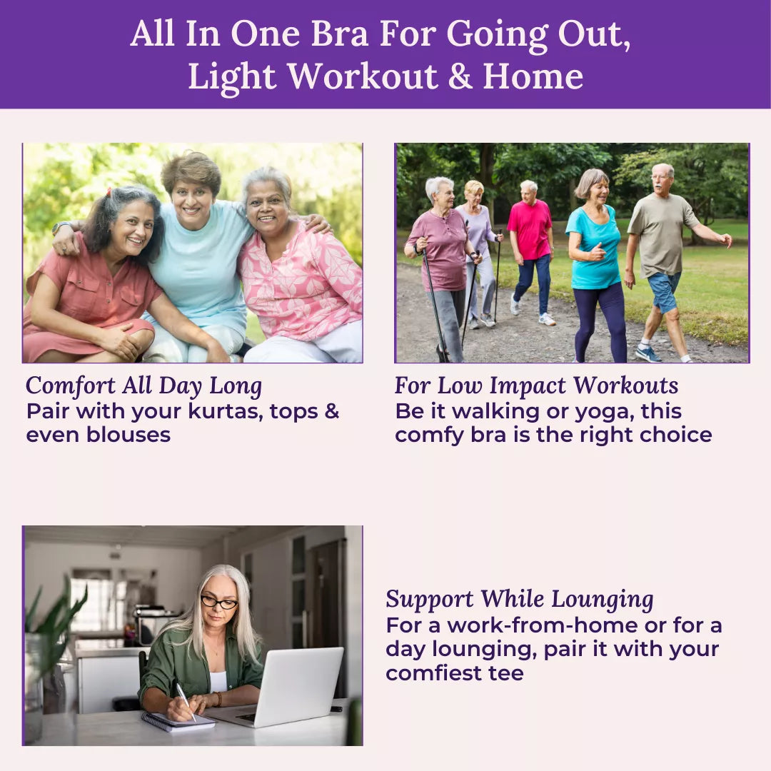 All In One Bra For Going Out,  Light Workout & Home-Adult