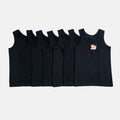 Baby Girl Vest Black Pack Of 7