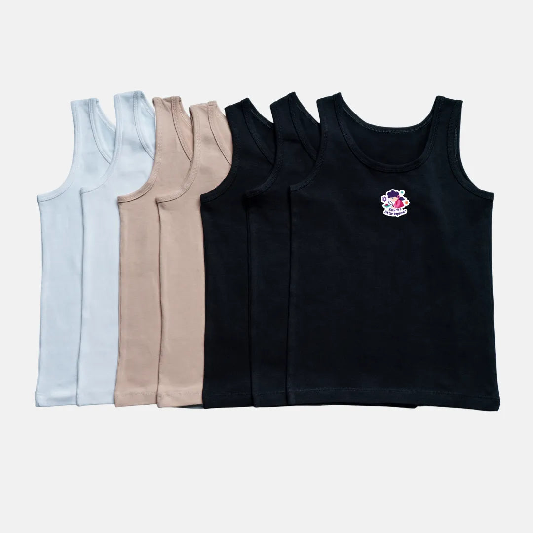 Baby Girl Vest Mixed Color Vests 7 Pack