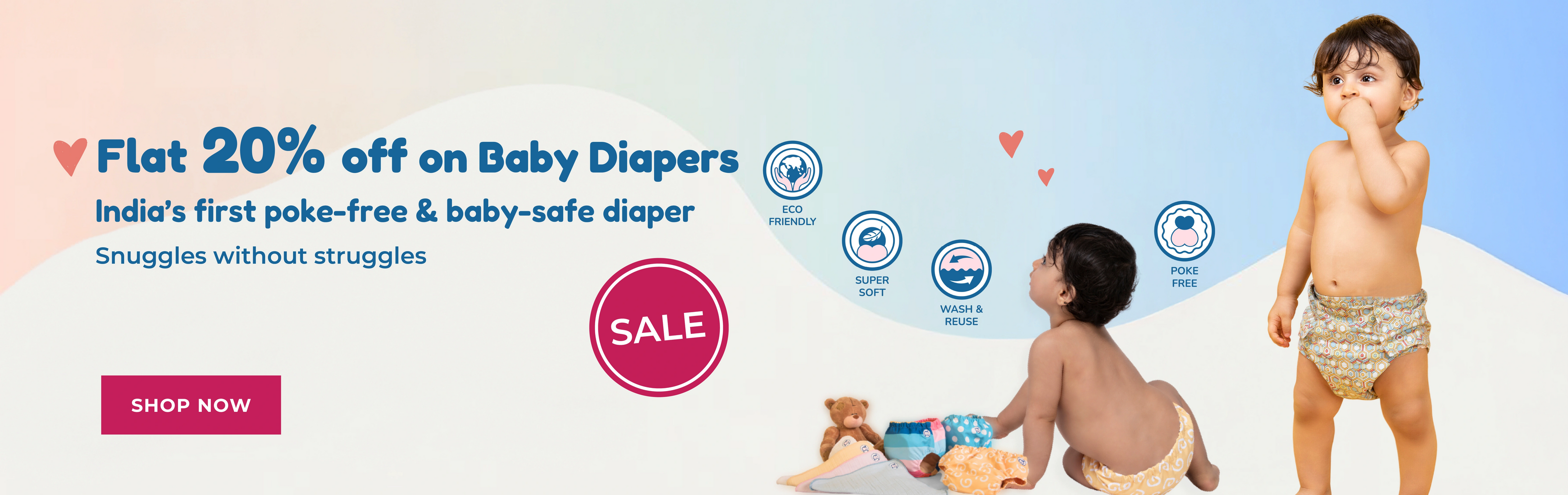 Baby Munkin - Flat 20% OFF Sale on Baby Diapersslider_item_4EqDiL