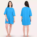 Baggy T Shirt Bright Blue