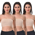 Bandeau Bra For Women Skin Pack Of 3