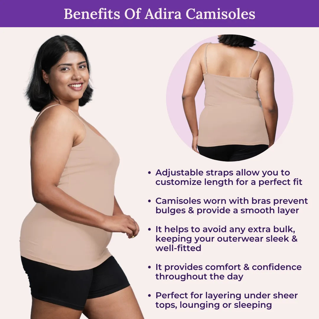 Benefits Of Adira Plus Size Camisole Adjustable Strap