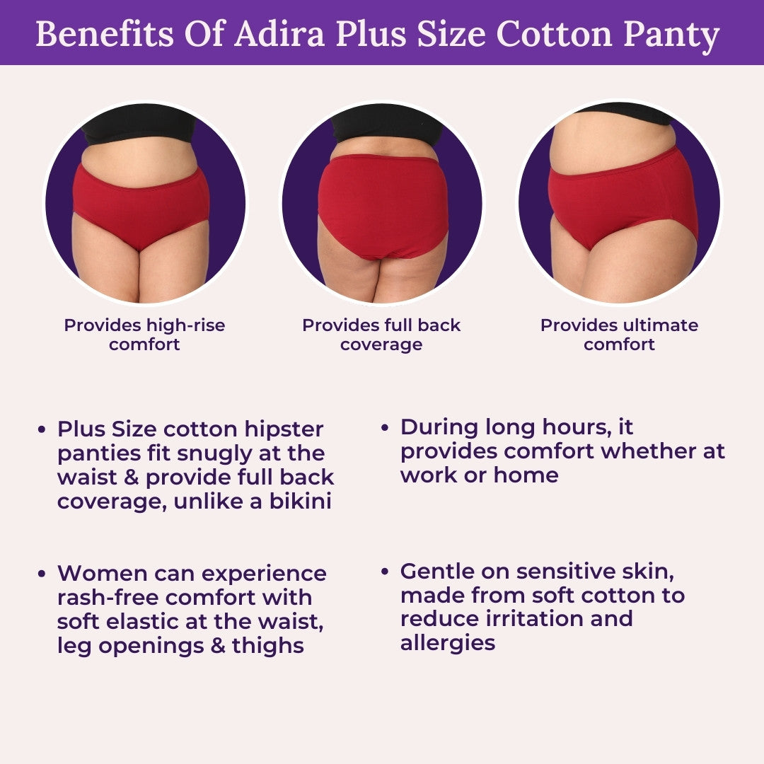Benefits Of Adira Plus Size Cotton Panty 