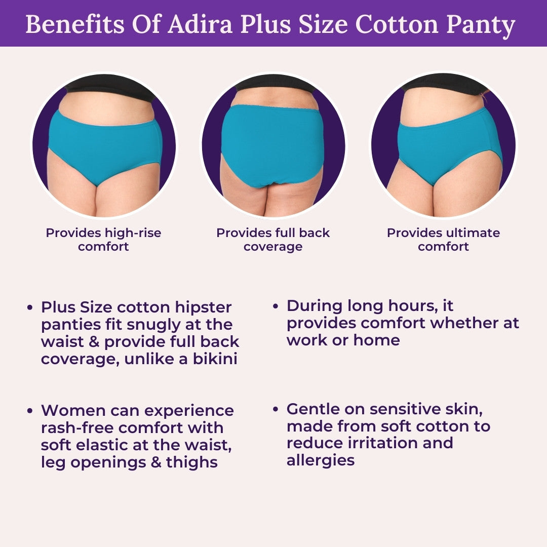 Benefits Of Adira Plus Size Cotton Panty 