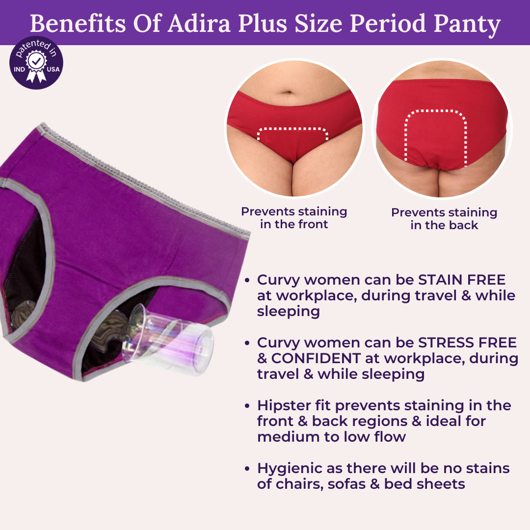 Benefits Of Adira Plus Size Period Panty