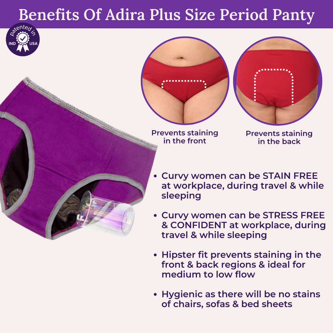 Benefits Of Adira Plus Size Period Panty