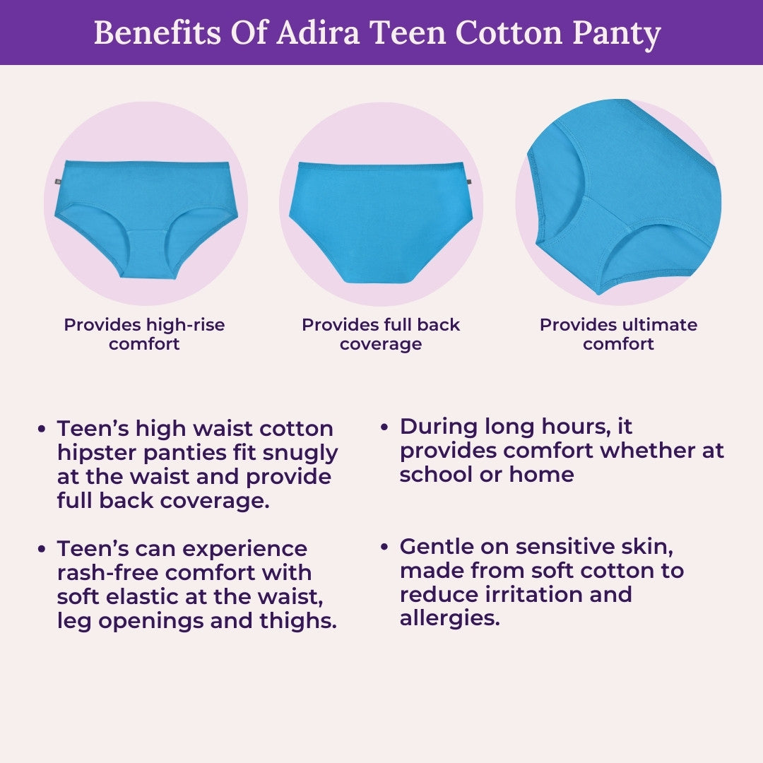 Benefits Of Adira Teen Cotton Panty 