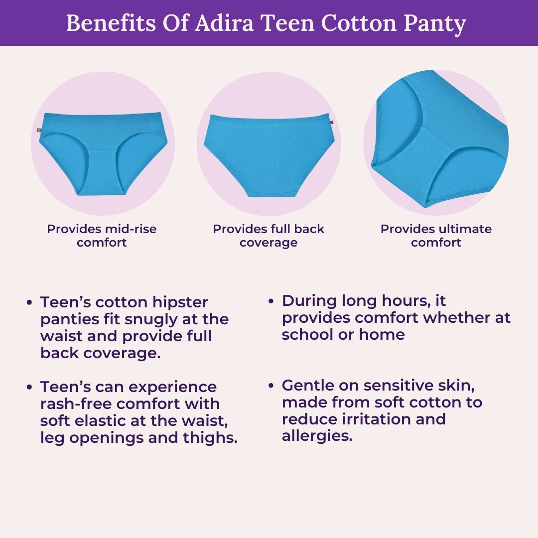 Benefits Of Adira Teen Cotton Panty 