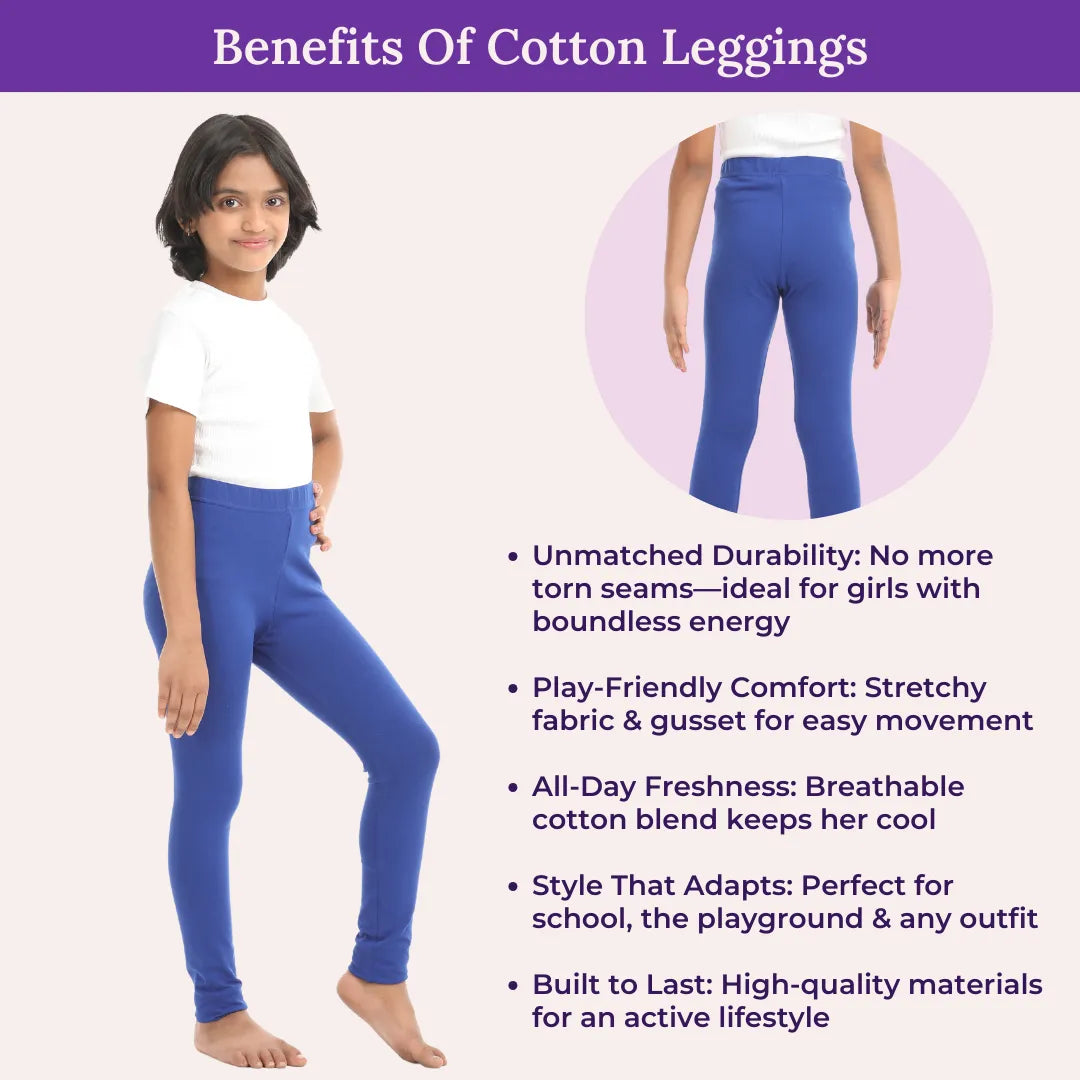 Benefits Of Cotton Leggings - Blue