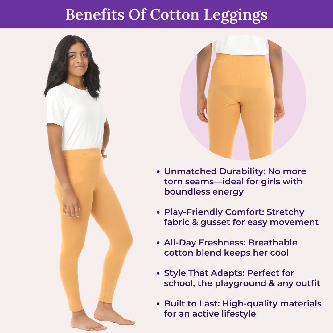 Benefits Of Cotton Leggings - Caramel