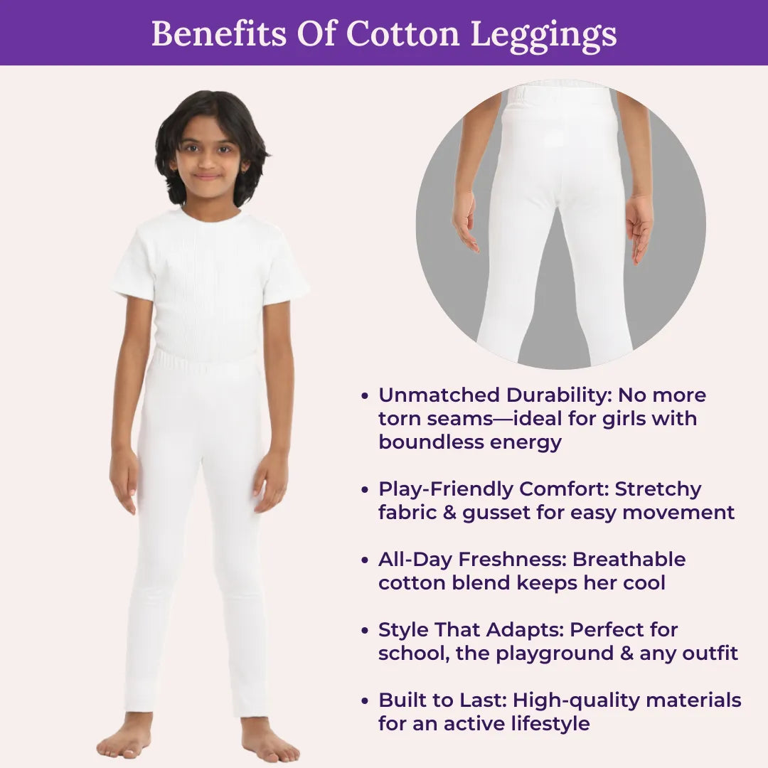 Benefits Of Cotton Leggings - White