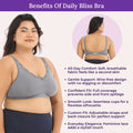 Benefits Of Daily Bliss Bra - Steel Grey