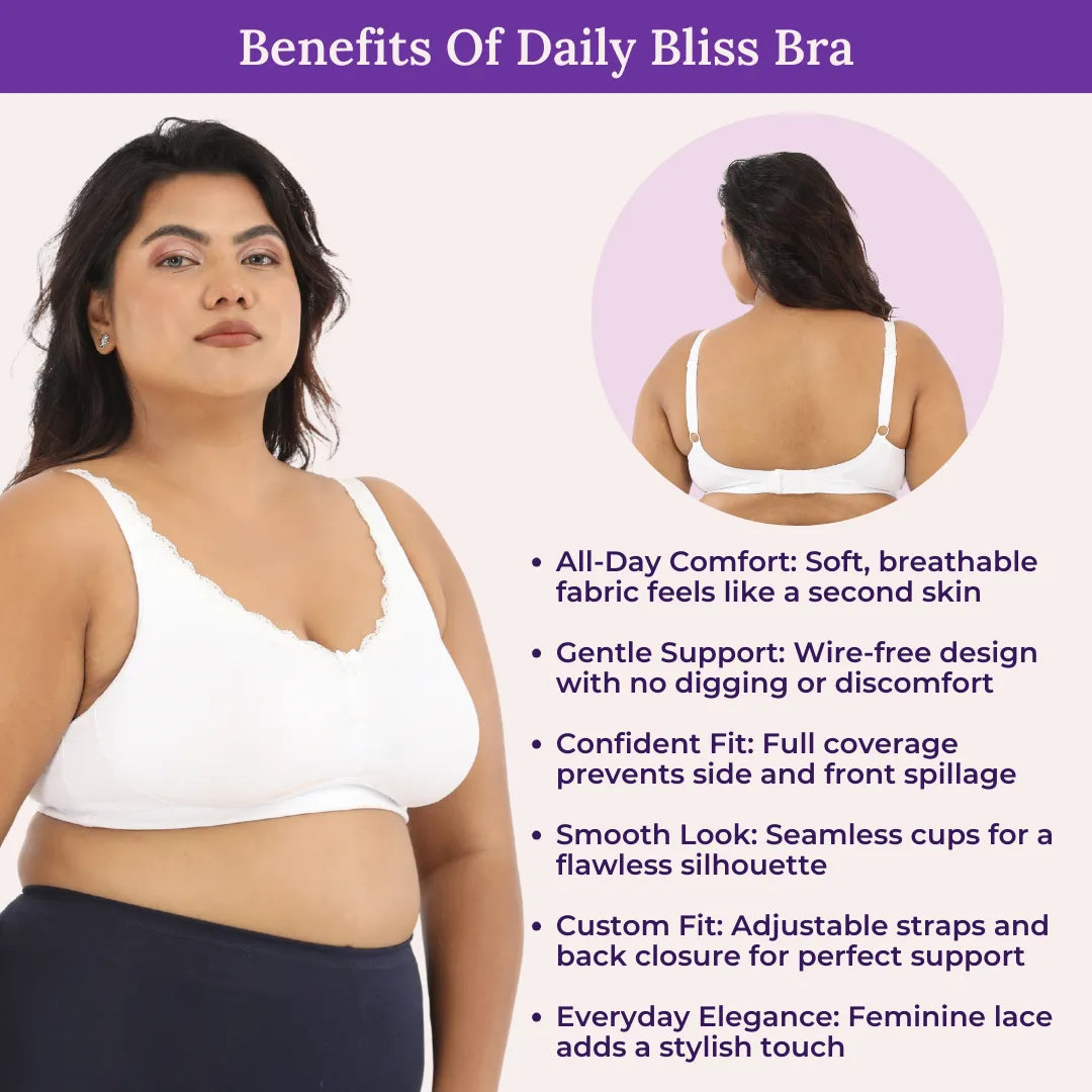 Benefits Of Daily Bliss Bra - White