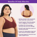 Benefits Of Daily Bliss Bra - Wine