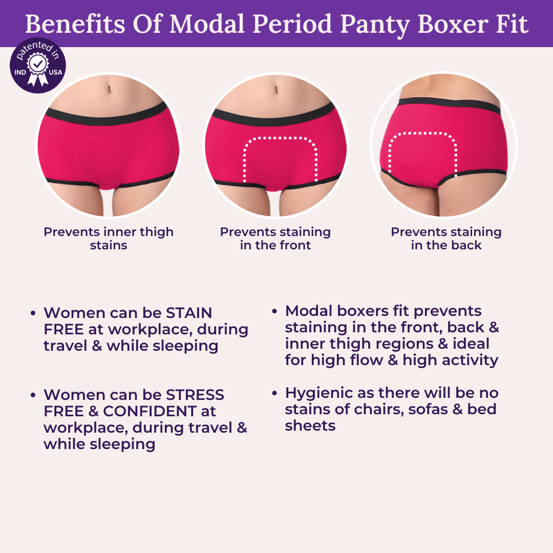 Benefits Of Modal Period Panty Boxer Fit