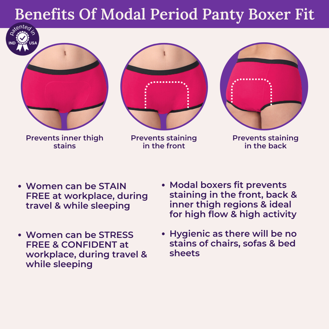 Benefits Of Modal Period Panty Boxer Fit