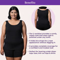 Benefits Of Adira Plus Size Camisole Wider Fabric shoulder