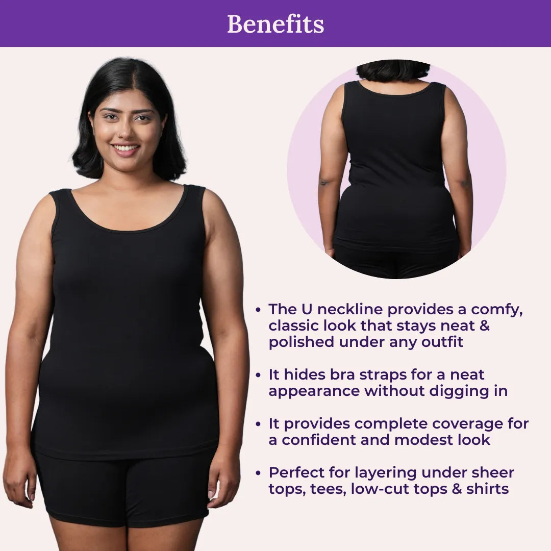 Benefits Of Adira Plus Size Camisole Wider Fabric shoulder
