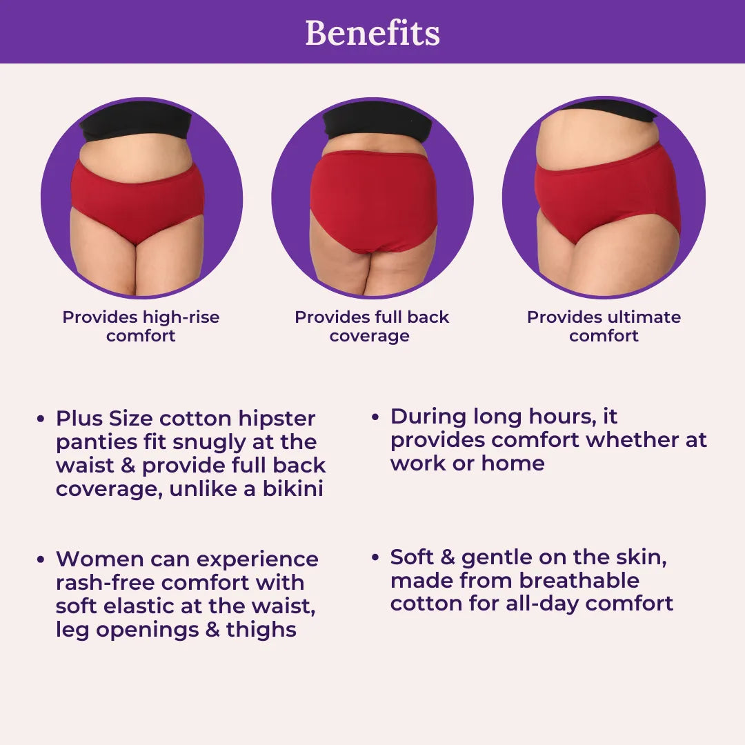 Benefits Of Adira Plus Size Cotton Panty 