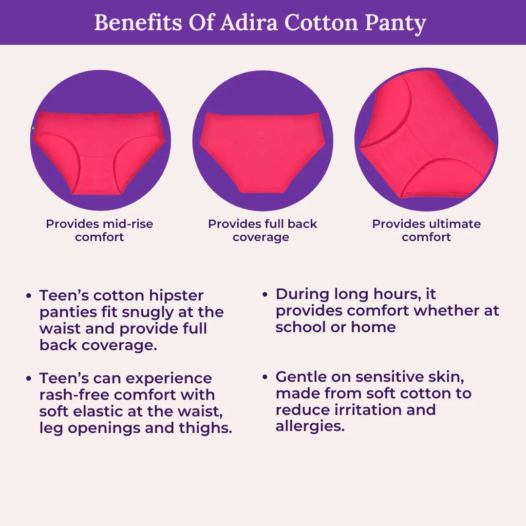 Benefits Of Adira Teen Cotton Panty 