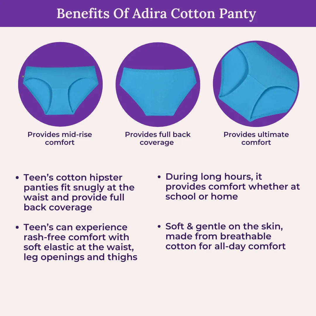 Benefits Of Adira Teen Cotton Panty 