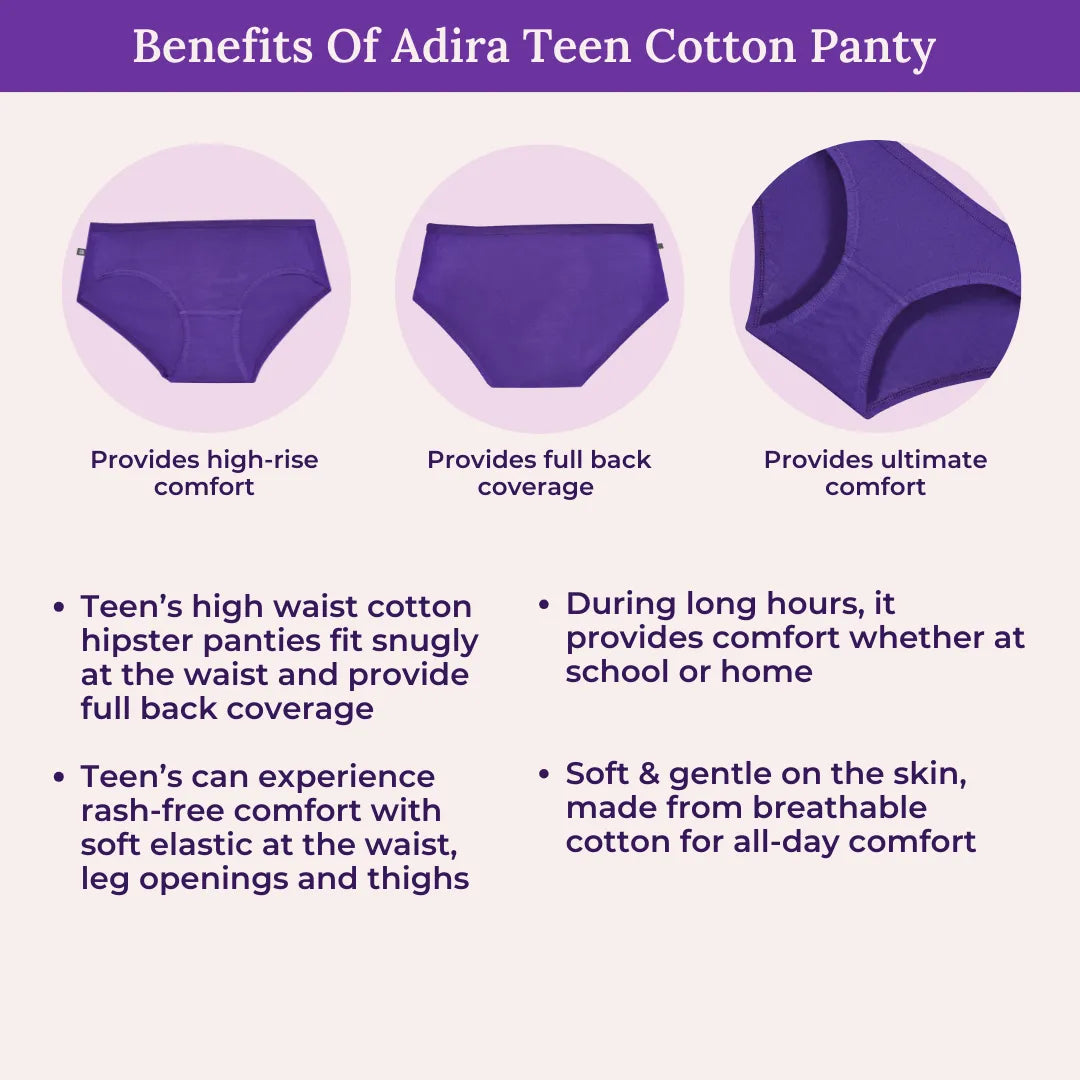 Benefits Of Adira Teen Cotton Panty 