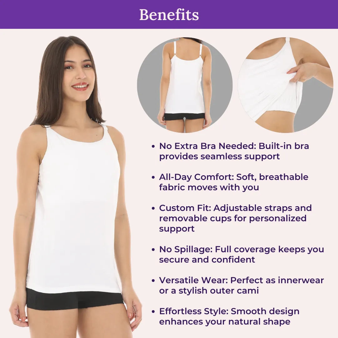 Benefits Of Cami Top With Built In Bra