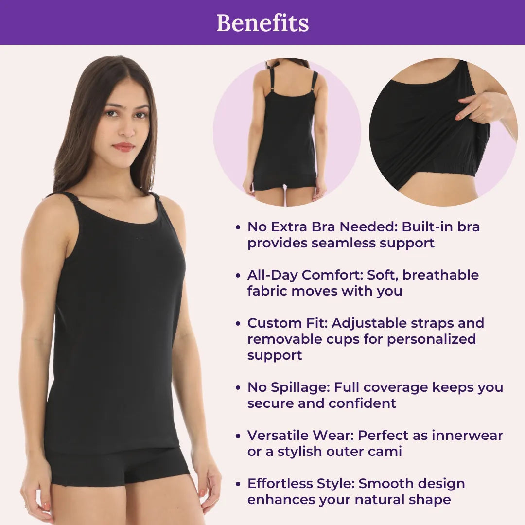 Benefits Of Cami With A Shelf Bra 