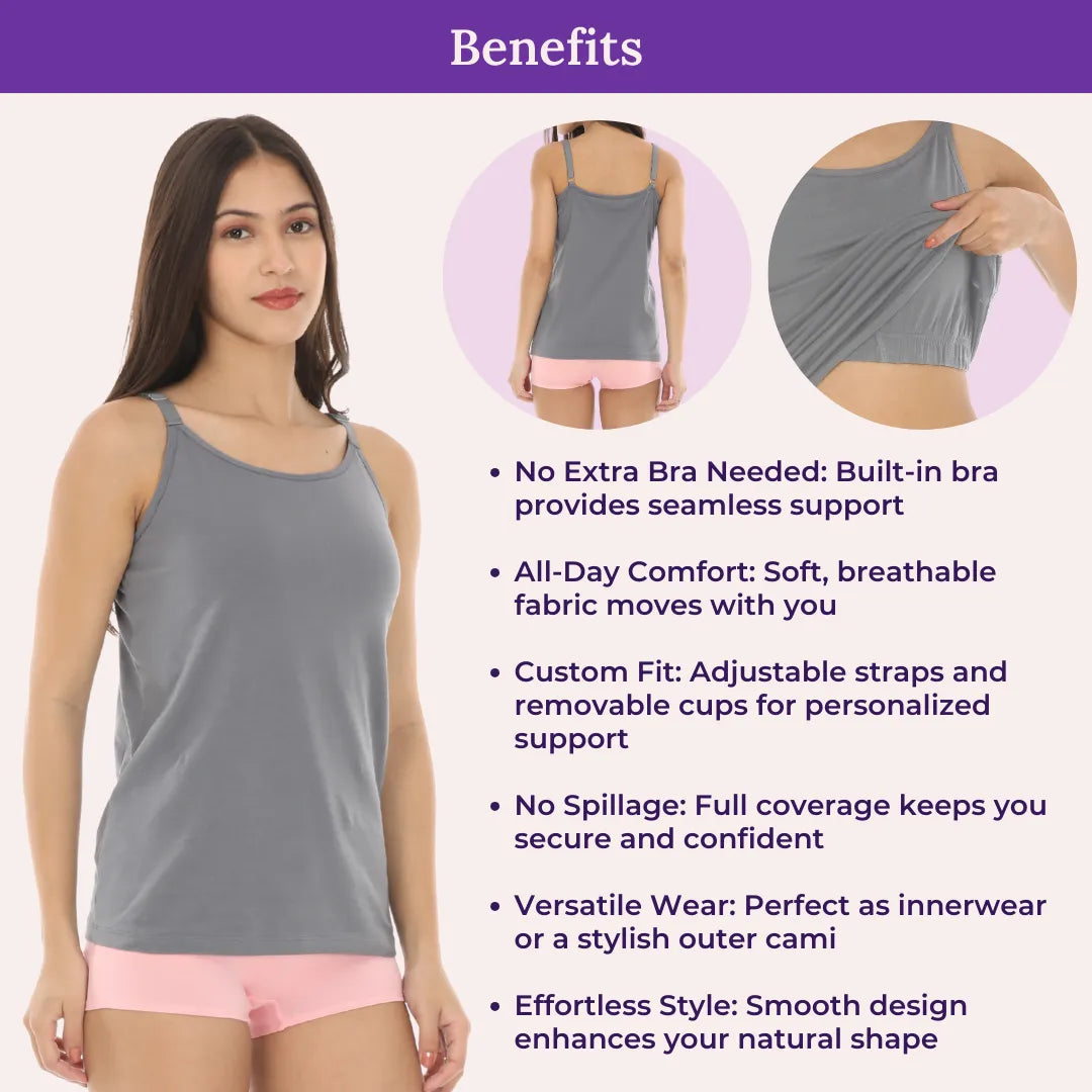 Benefits Of Camisole Tops With Built In Bra
