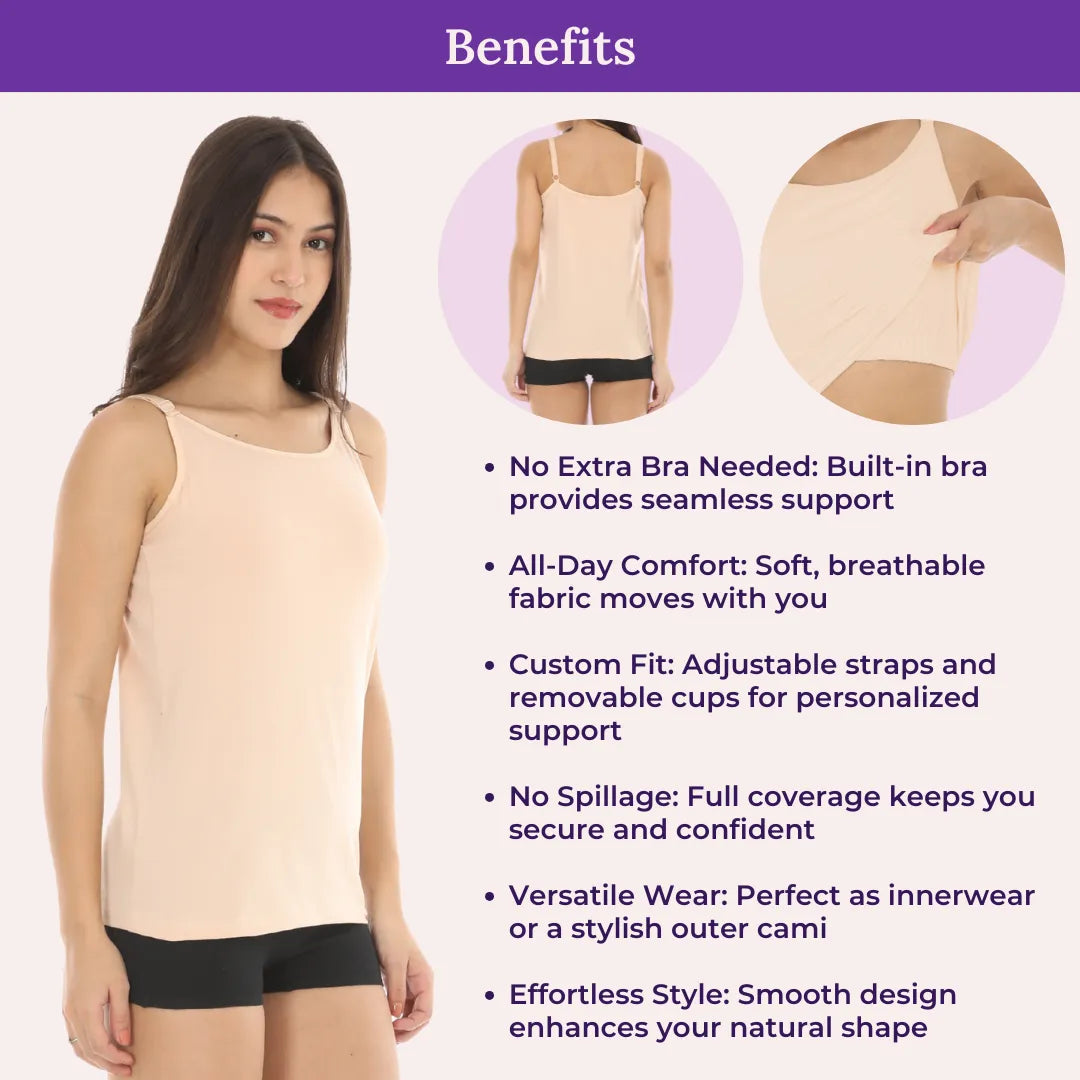 Benefits Of Camisole With Inbuilt Bra