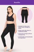 black color churidar leggings for womens