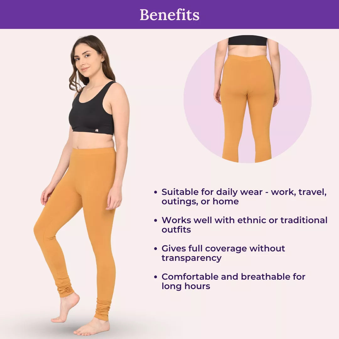 Benefits Of Churidar Leggings Caramel