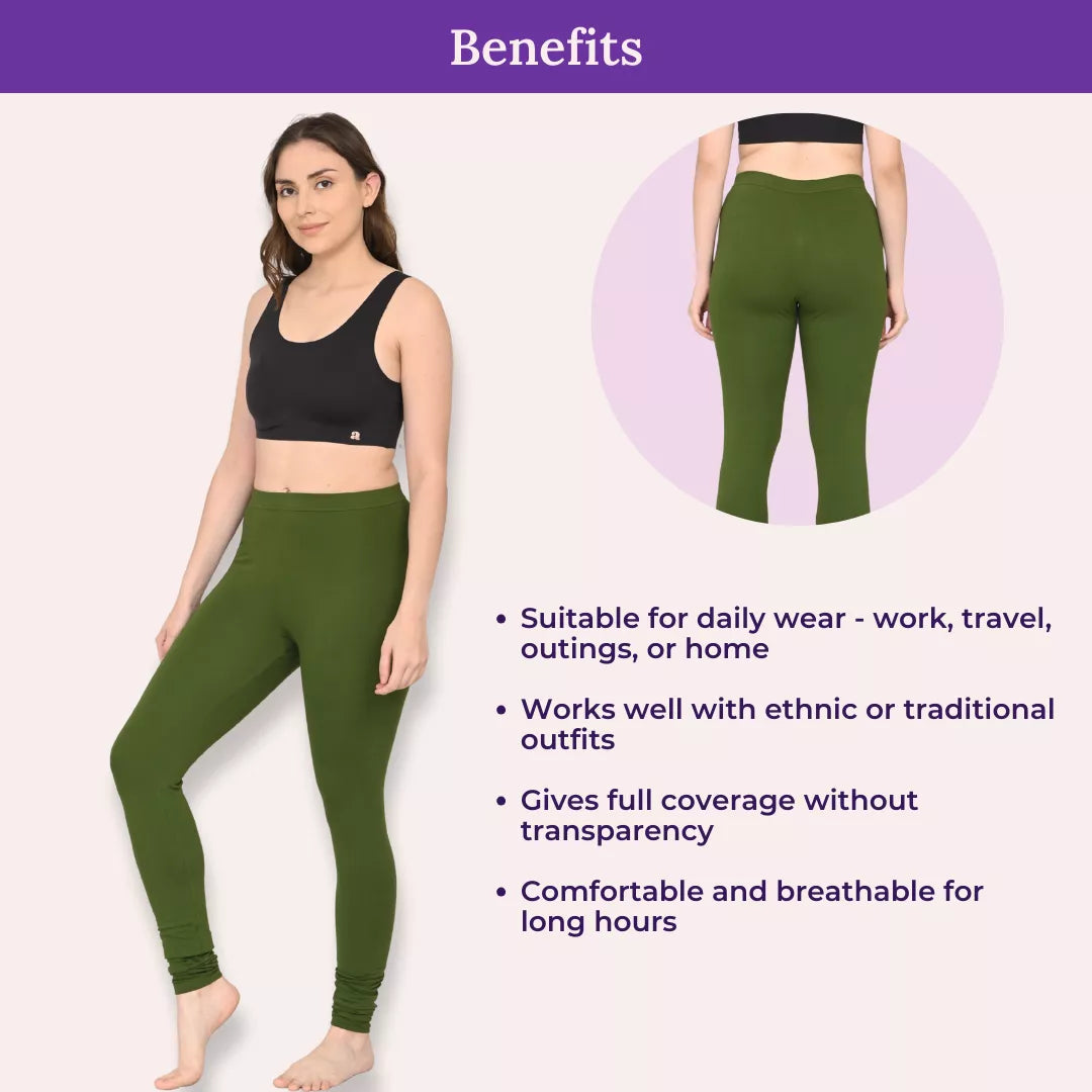 Benefits Of Churidar Leggings Green