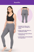 Womens Churidar leggings -feature image- Grey