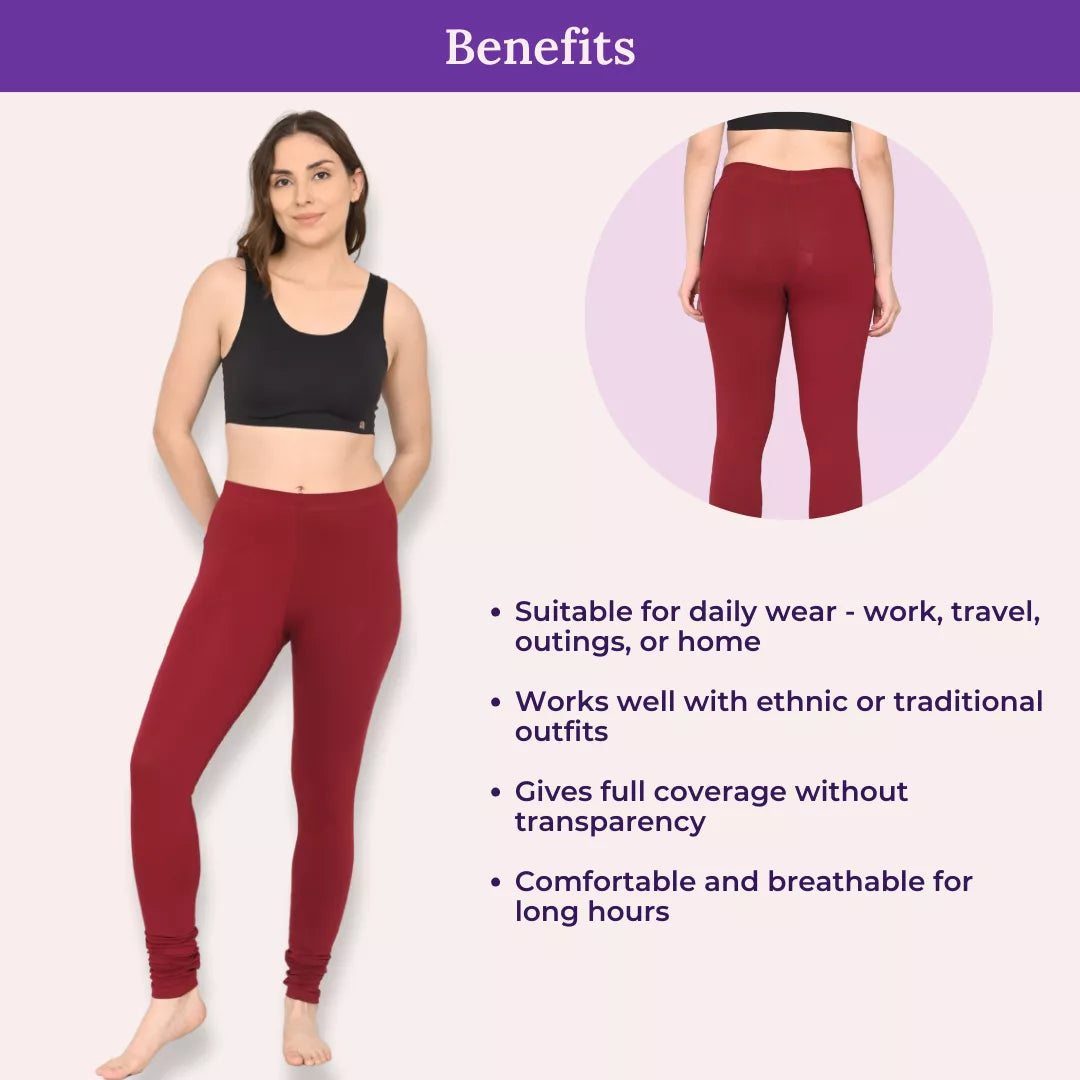 Benefits Of Churidar Leggings Maroon